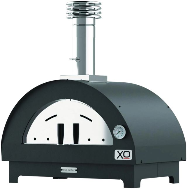XO 28" Black Powder Coat Wood Fired Pizza Oven-0