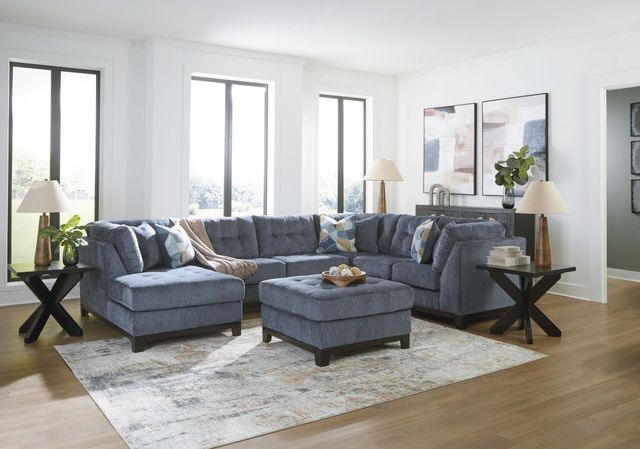 Benchcraft® Maxon Place Navy Oversized Accent Ottoman-3