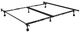 Emerald Home Vera Black Queen/King Adjustable Metal Bedframe-1