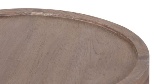 Porter International Designs Lowell Brown Round Coffee Table-3