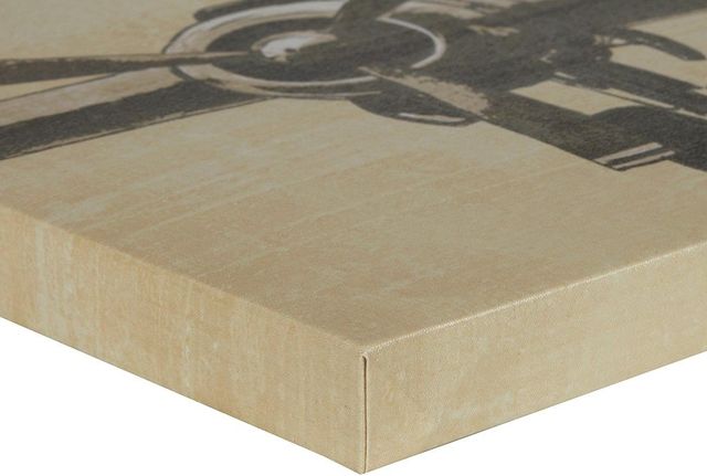 Olliix by Intelligent Design Grey Set of 3 Flight Time Coat Canvas Pieces-3