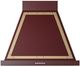 Ilve® Nostalgie II Noblesse 30" Burgundy Wall Mounted Range Hood with Noblesse Frame-0