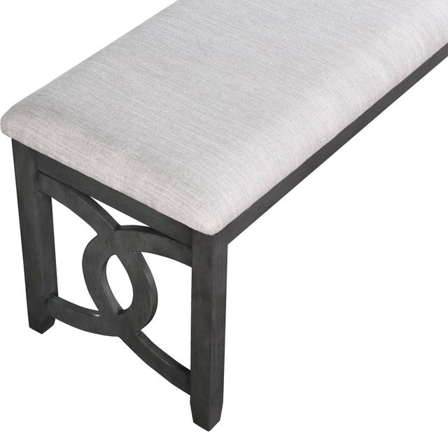 New Classic® Home Furnishings Gia Gray 46" Dining Bench-3