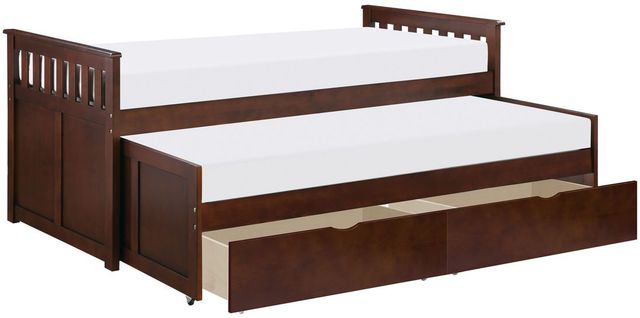 Homelegance® Rowe Dark Cherry Youth Twin/Twin Storage Bed-3