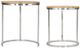 Zuo® Modern Bari 2-Piece Chrome/Natural Coffee Table Set-3