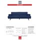 Korson Furniture Bellano Dark Blue Sofa-1