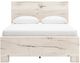 Benchcraft® Lawroy Light Natural Queen Panel Bed with 4-Drawer Storage-3
