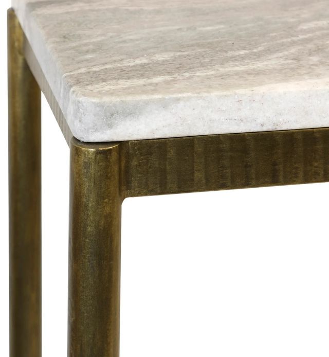 Harp & Finial® Ardin Bronze/White Marble Top Console-2