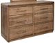 International Furniture Direct Mezquite Brown 6-Drawer Dresser-0