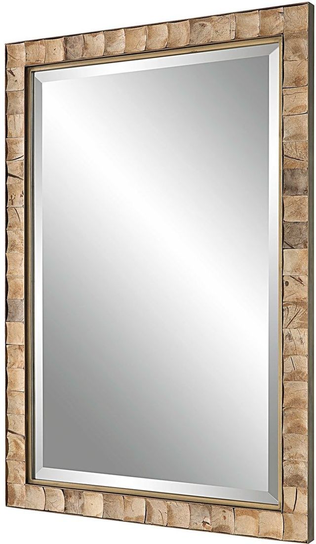 Uttermost® Cocos Dark Gold Coconut Shell Mirror-4