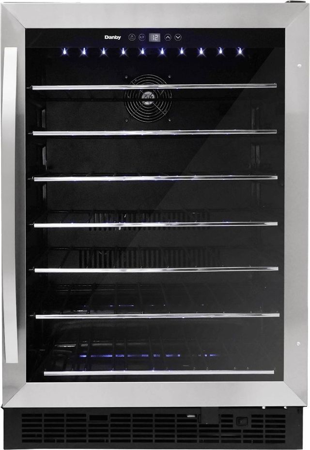 Danby® 24" 5.7 Cu. Ft. Stainless Steel Built-In Wine Cooler-0