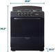 Element® 30" Black Freestanding Gas Range -1