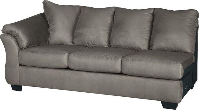 Signature Design by Ashley® Darcy 2-Piece Cobblestone Right-Arm Facing Sofa Sectional and Chaise-1
