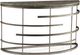 Flexsteel® Halo Antiqued Concrete Round Sofa Table with Soft Silver Frames-0