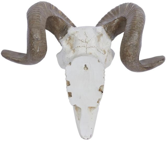 Deco Marche White Sheep Skull Wall Decor-2