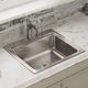 Elkay Lustertone® Classic Lustrous Satin 25" x 22" x 8-1/8" 3-Hole Single Bowl Drop-In Sink-4