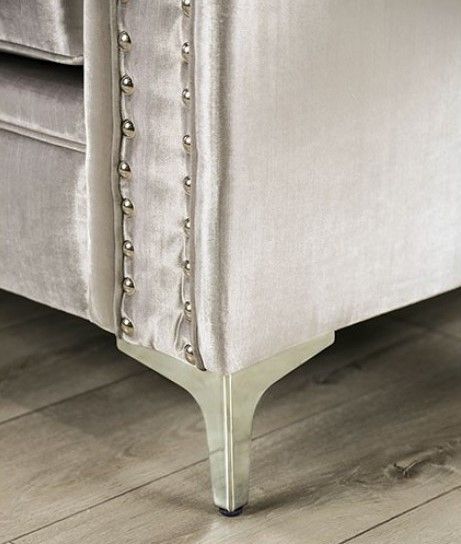 Furniture of America® Elicia Silver Sofa-3