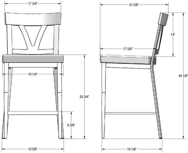 Amisco Customizable Lawrence Upholstered Counter Stool-2