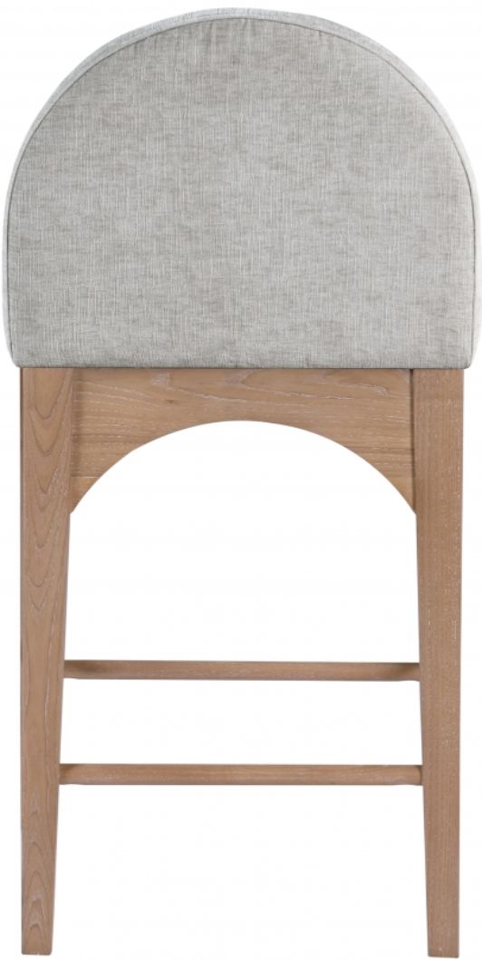 Meridian Furniture Waldorf Gray/Natural Counter Stool-2