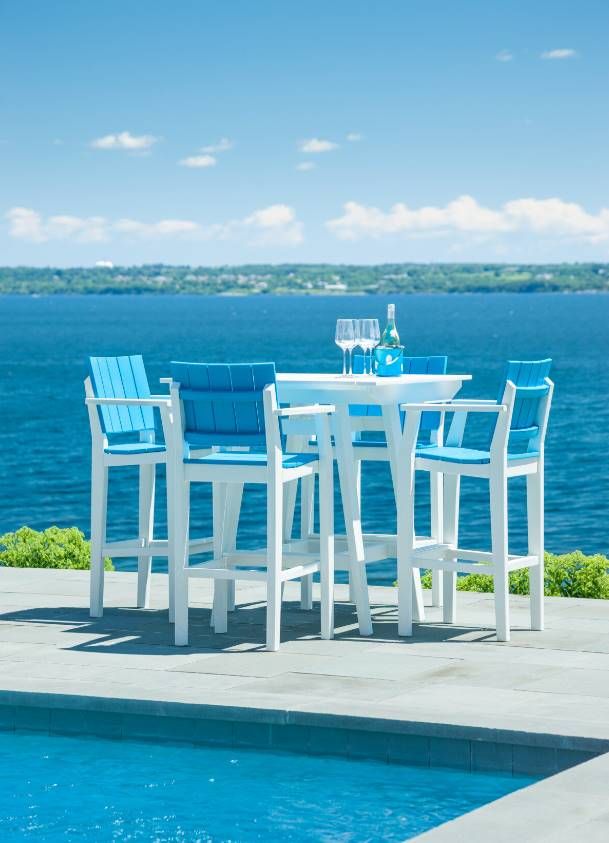 Seaside Casual MAD 40" x 40" Balcony Table-3