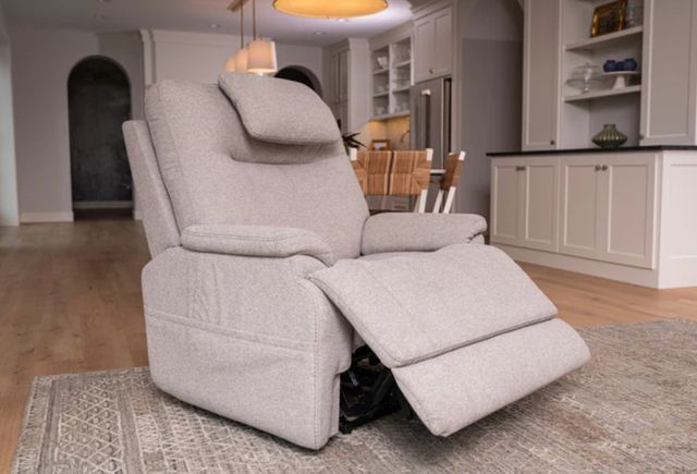 Flexsteel® Zecliner Model 1 Dove Power Sleep Recliner with Power Headrest and Lumbar-1
