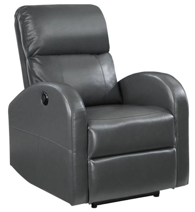 Coaster® Grant Gray Power Recliner-2