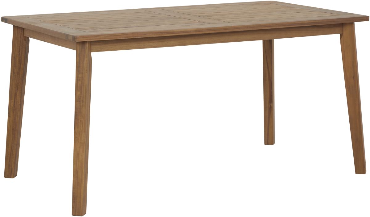 Janiyah Outdoor Rectangle Dining Table - Light Brown Janiyah Outdoor Rectangle Dining Table - Light Brown