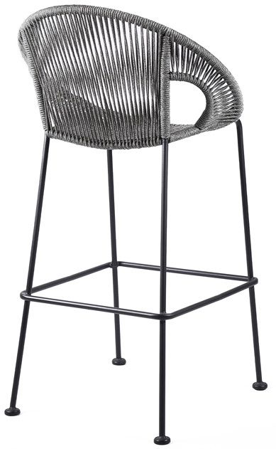 Armen Living Acapulco 30" Gray Bar Stool-2