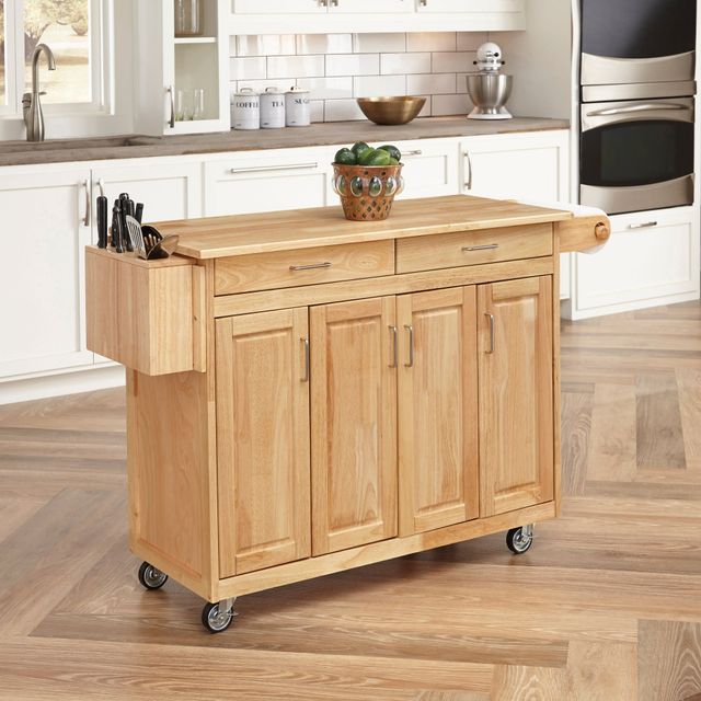 homestyles® General Line Brown Kitchen Cart-2