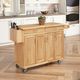 homestyles® General Line Brown Kitchen Cart-2
