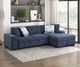 Homelegance® Raife 2-Piece Blue Sectional with Right Chaise-1