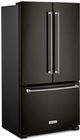 KitchenAid® 36 in. 20.0 Cu. Ft. Black Stainless Steel with PrintShield™ Finish Counter Depth French Door Refrigerator-3