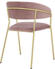 Armen Living Nara 2-Piece Pink Dining Chairs-1