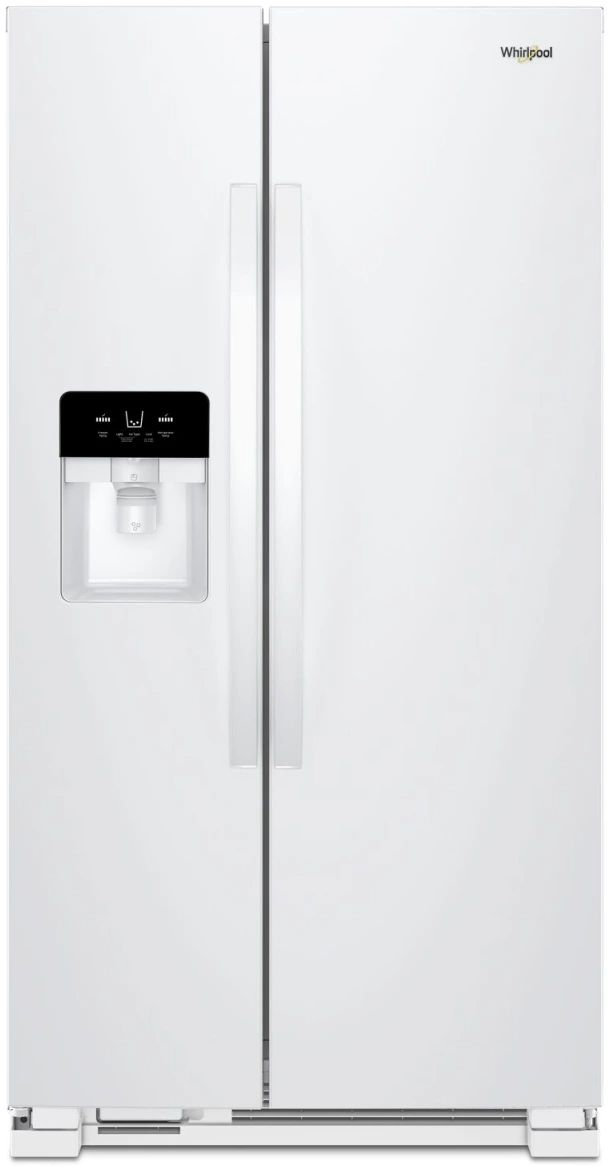 Whirlpool® 33" 21 Cu. Ft. White Side-by-Side Refrigerator-0