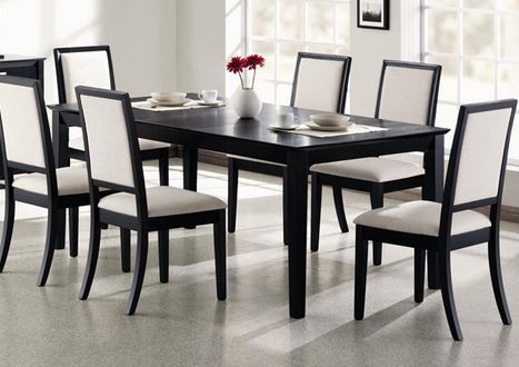 Coaster® Louise Black Dining Table-1