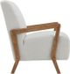 Elements International Enzo White Accent Chair-2