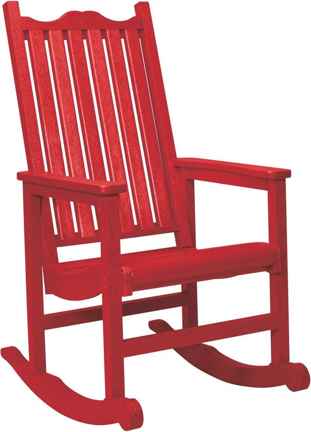 Plastic Generation Line Red Porch Rocker Gabriele