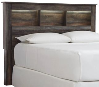 Signature Design by Ashley® Drystan Brown Queen Bookcase Headboard