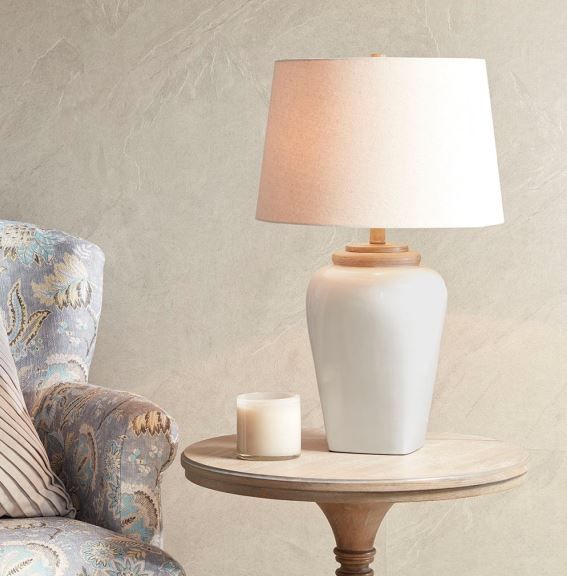 Olliix by Martha Stewart Jemma White Table Lamp-2