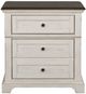 TEI Vintage Estates Brown/White Nightstand-1
