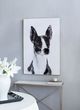 A & B Home Terrier Black/White Wall Art-3
