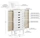 Powell® Jenn White Jewelry Armoire-3