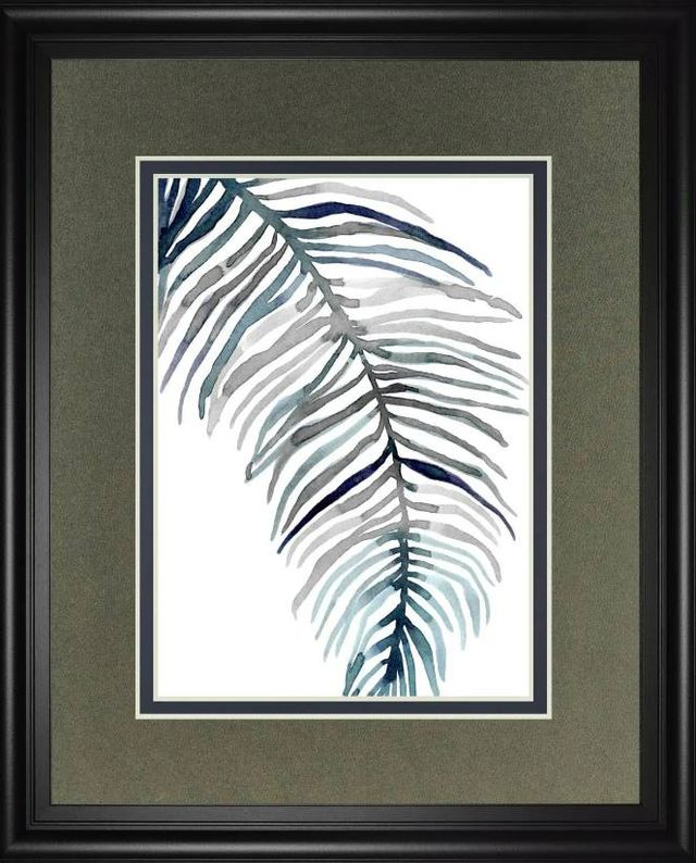Classy Art Blue Feathered Palm II by Emma Scarvey Wall Art-0