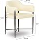TOV Furniture Sezanne Cream/Matte Black Dining Chair-2