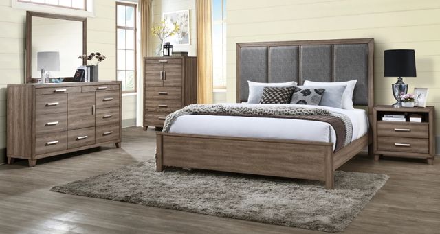 New Classic® Home Furnishings Harrisburg 4-Piece Walnut Eastern King Bedroom Set-0