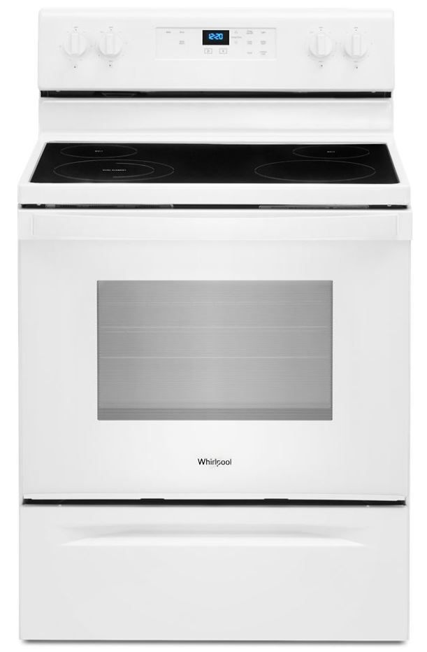 Whirlpool® 30" White Free Standing Electric Range-0