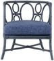 Currey & Company Tegal Finn Navy Chair-1