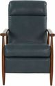 BarcaLounger® Hampton Roma Bluegray Leather Manual Recliner-3