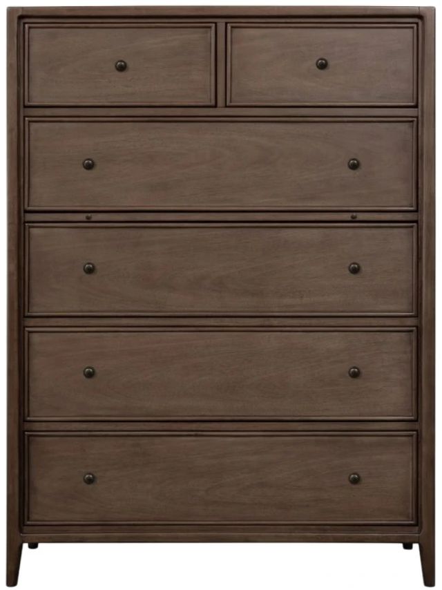 Modus Furniture Carlisle Pecan Pie 6-Drawer Chest-2