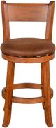 Sunny Designs™ Sedona Rustic Oak 24" Fullback Swivel Bar Stool-2